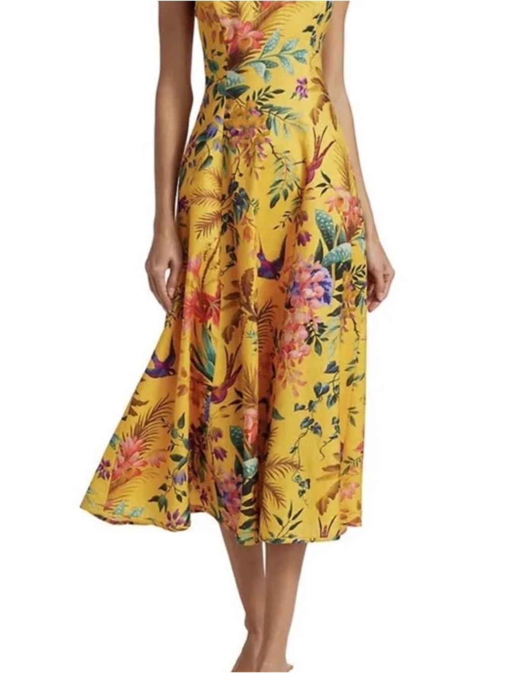 Zimmermann Yellow Floral Midi Dress - Picture 2 of 7